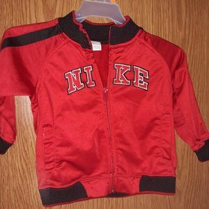 NIKE Toddler Red & Black Jacket